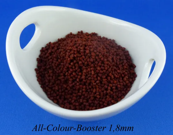 ALL-COLOUR-BOOSTER 1,8mm hochwertiges Fischfutter mit Farbzusatz, das beste Farbfutter in Deutschland ALL-COLOUR-BOOSTER 1,8mm hochwertiges Fischfutter mit Farbzusatz, das beste Farbfutter in Deutschland